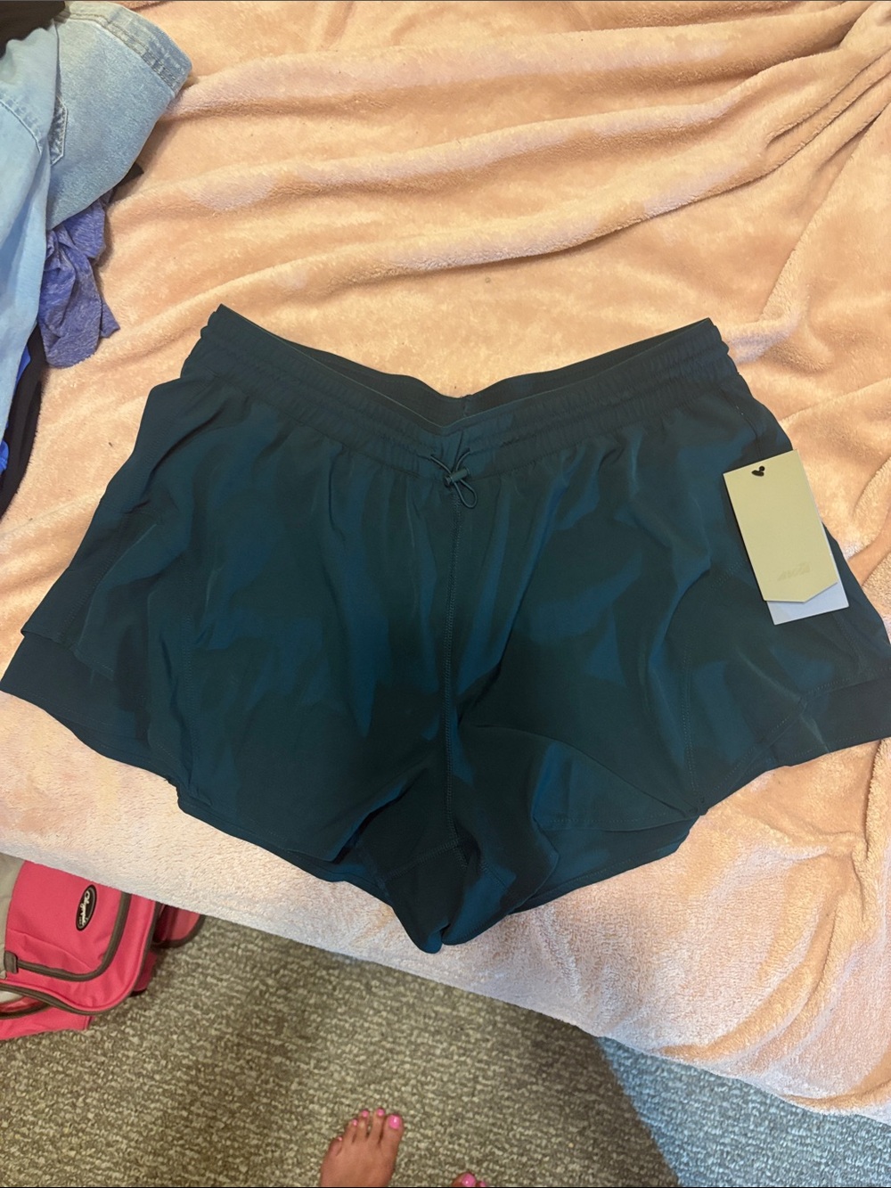 Avia Dark Teal Athletic Running Shorts